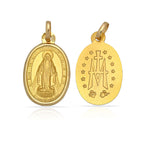 MEDALLA ORO 18KL V. MILAGROSA - 11x18MM - Peso: 1.30 gr 