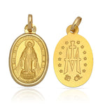 MEDALLA ORO 18KL V. MILAGROSA - 15x24MM - Peso: 2.15 gr 