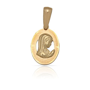 MEDALLA  ORO 18KL V. NIÑA - 10X14MM
