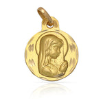 MEDALLA ORO 18KL V. NIÑA - 15MM - Peso: 1.65 gr 