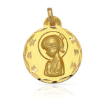 MEDALLA ORO 18KL V. NIÑA - 17 MM - Peso: 2.00 gr 