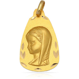 MEDALLA ORO 18KL V. NIÑA - 17X26 MM - Peso: 2.40 gr 