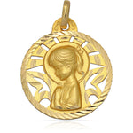 MEDALLA ORO 18KL V. NIÑA - 20 MM - Peso: 2.35 gr 