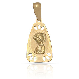 MEDALLA ORO 18KL VIRGEN NIÑA - 10X18MM - Peso: 0.65 gr 