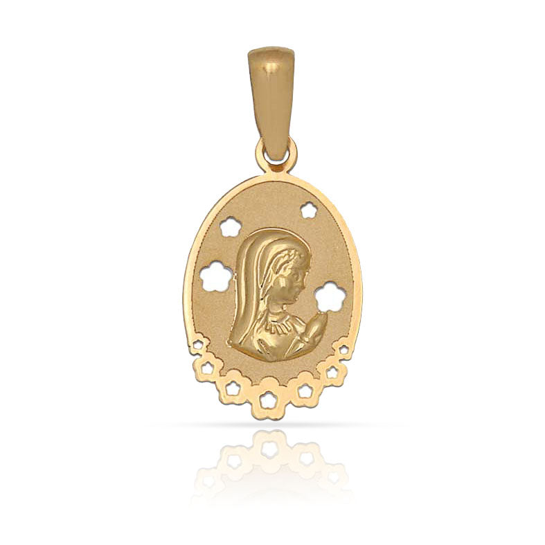 MEDALLA ORO 18KL VIRGEN NIÑA - 11X18MM - Peso: 0.70 gr 
