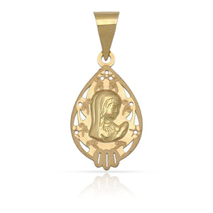 MEDALLA ORO 18KL VIRGEN NIÑA - 11X19MM - Peso: 0.65 gr 