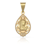 MEDALLA ORO 18KL VIRGEN NIÑA - 11X19MM - Peso: 0.75 gr 