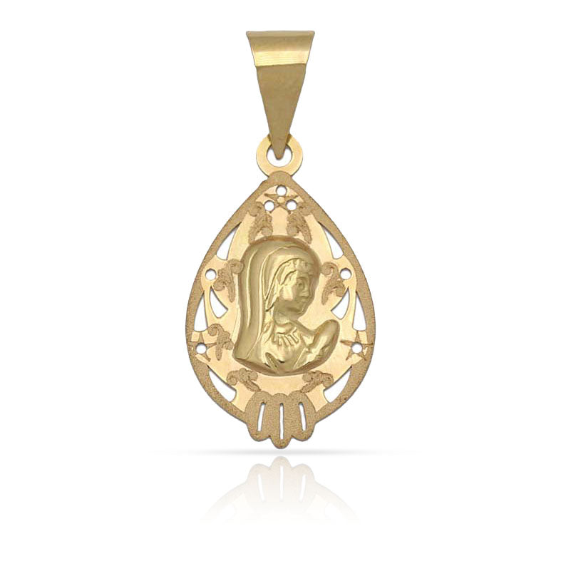 MEDALLA ORO 18KL VIRGEN NIÑA - 11X19MM - Peso: 0.75 gr 