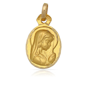 MEDALLA ORO 18KL VIRGEN NIÑA - 12x15MM - Peso: 1.45 gr 