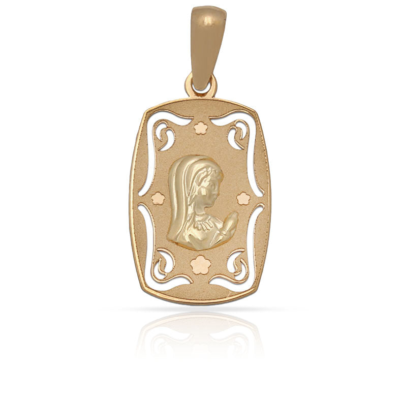 MEDALLA ORO 18KL VIRGEN NIÑA - 12X20MM - Peso: 0.80 gr 