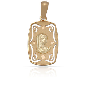 MEDALLA ORO 18KL VIRGEN NIÑA - 12X20MM - Peso: 0.80 gr 