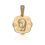 MEDALLA ORO 18KL VIRGEN NIÑA - 13MM