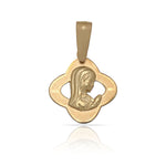 MEDALLA ORO 18KL VIRGEN NIÑA - 13X14MM