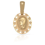 MEDALLA ORO 18KL VIRGEN NIÑA -13X17MM - Peso: 0.70 gr 