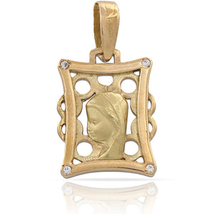 MEDALLA ORO 18KL VIRGEN NIÑA -13X18MM - Peso: 2.00 gr 