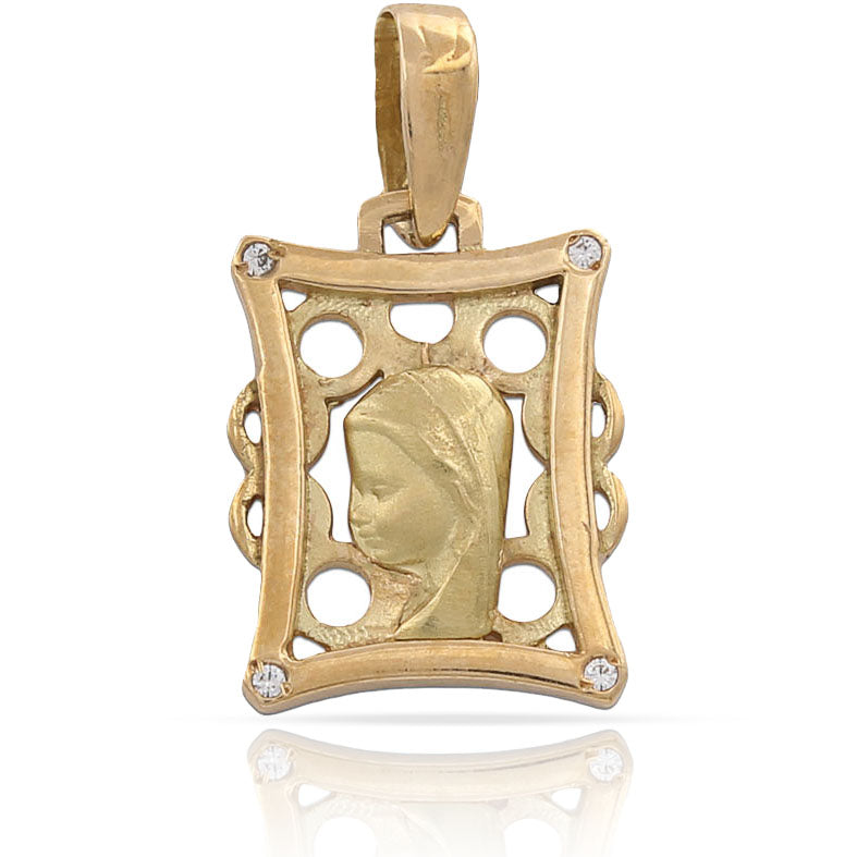 MEDALLA ORO 18KL VIRGEN NIÑA -13X18MM - Peso: 2.05 gr 