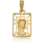 MEDALLA ORO 18KL VIRGEN NIÑA - 13X19MM - Peso: 2.10 gr 