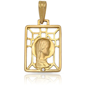 MEDALLA ORO 18KL VIRGEN NIÑA - 13X19MM - Peso: 2.10 gr 