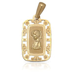MEDALLA ORO 18KL VIRGEN NIÑA - 13X20MM - Peso: 0.75 gr 