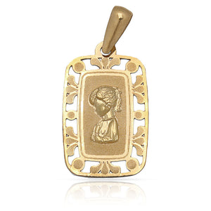 MEDALLA ORO 18KL VIRGEN NIÑA - 13X20MM - Peso: 1.15 gr 
