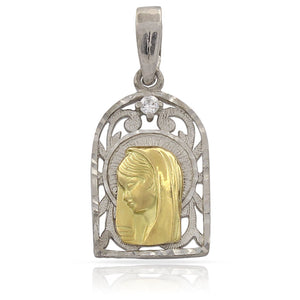 MEDALLA ORO 18KL VIRGEN NIÑA - 13X21MM - Peso: 2.05 gr 