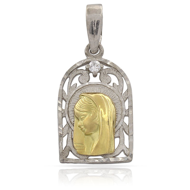 MEDALLA ORO 18KL VIRGEN NIÑA - 13X21MM - Peso: 2.10 gr 