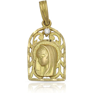 MEDALLA ORO 18KL VIRGEN NIÑA - 13X21MM - Peso: 2.20 gr 
