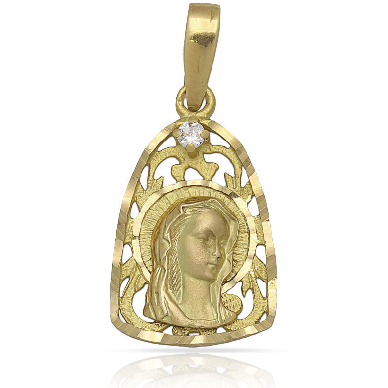 MEDALLA ORO 18KL VIRGEN NIÑA - 13X21MM - Peso: 2.65 gr 