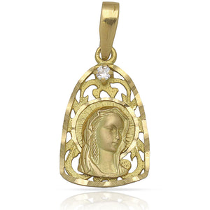 MEDALLA ORO 18KL VIRGEN NIÑA - 13X21MM - Peso: 2.65 gr 