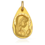 MEDALLA ORO 18KL VIRGEN NIÑA - 13x22MM - Peso: 1.85 gr 
