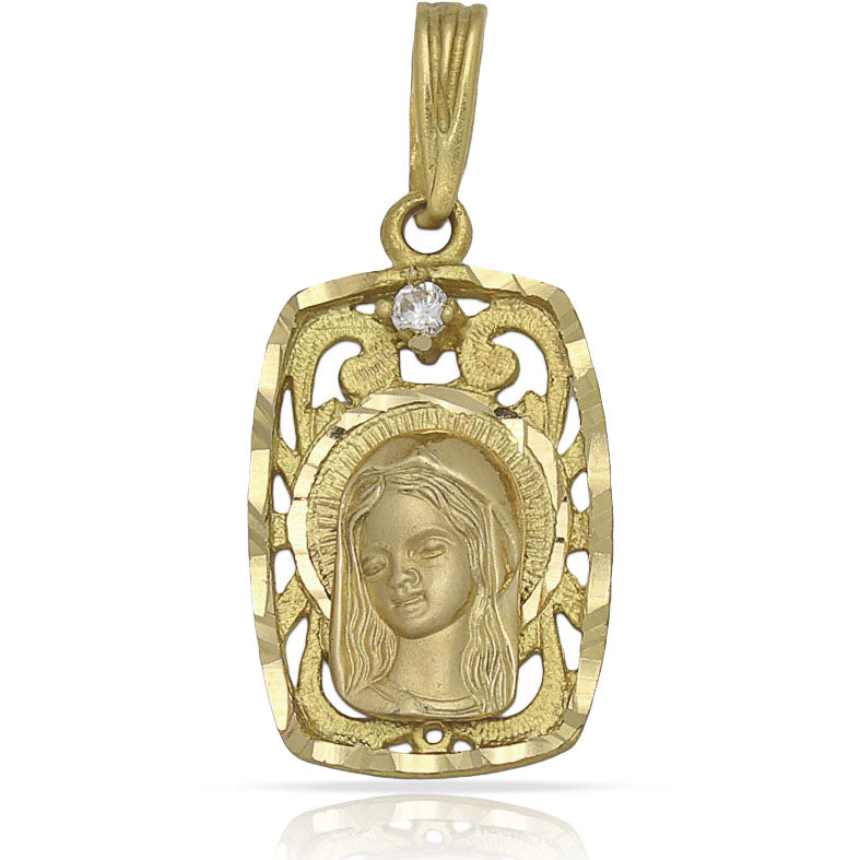 MEDALLA ORO 18KL VIRGEN NIÑA - 13x22MM - Peso: 2.20 gr 