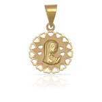 MEDALLA ORO 18KL VIRGEN NIÑA - 14MM - Peso: 0.65 gr 