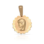 MEDALLA ORO 18KL VIRGEN NIÑA - 14x15MM