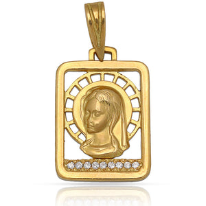 MEDALLA ORO 18KL VIRGEN NIÑA - 14X20MM - Peso: 2.60 gr 