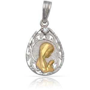 MEDALLA ORO 18KL VIRGEN NIÑA - 14X21MM - Peso: 1.95 gr 