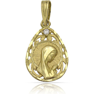 MEDALLA ORO 18KL VIRGEN NIÑA - 14X21MM - Peso: 2.10 gr 