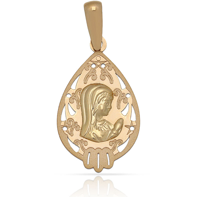 MEDALLA ORO 18KL VIRGEN NIÑA - 14X24MM - Peso: 1.10 gr 