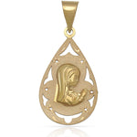 MEDALLA ORO 18KL VIRGEN NIÑA - 14X25MM - Peso: 1.00 gr 
