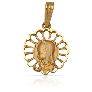 MEDALLA ORO 18KL VIRGEN NIÑA - 15MM - Peso: 1.60 gr 