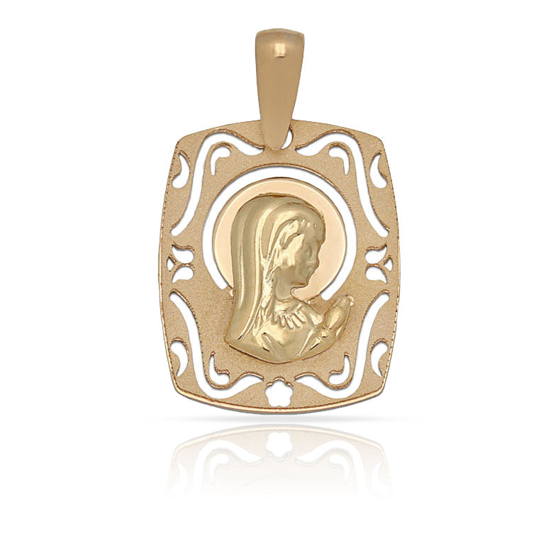 MEDALLA ORO 18KL VIRGEN NIÑA - 15X17MM - Peso: 0.95 gr 