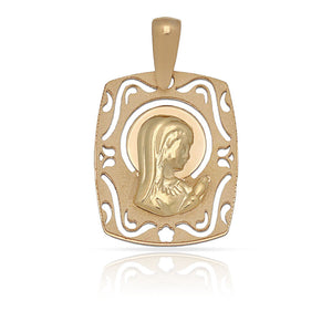 MEDALLA ORO 18KL VIRGEN NIÑA - 15X17MM - Peso: 1.15 gr 