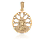 MEDALLA ORO 18KL VIRGEN NIÑA - 15X19MM - Peso: 0.70 gr 