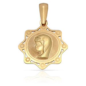 MEDALLA ORO 18KL VIRGEN NIÑA - 16X18 MM - Peso: 0.75 gr 