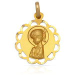 MEDALLA ORO 18KL VIRGEN NIÑA - 17MM - Peso: 1.55 gr 
