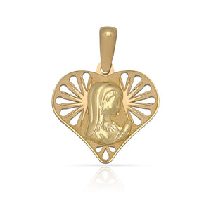 MEDALLA ORO 18KL VIRGEN NIÑA - 17X17MM - Peso: 0.85 gr 