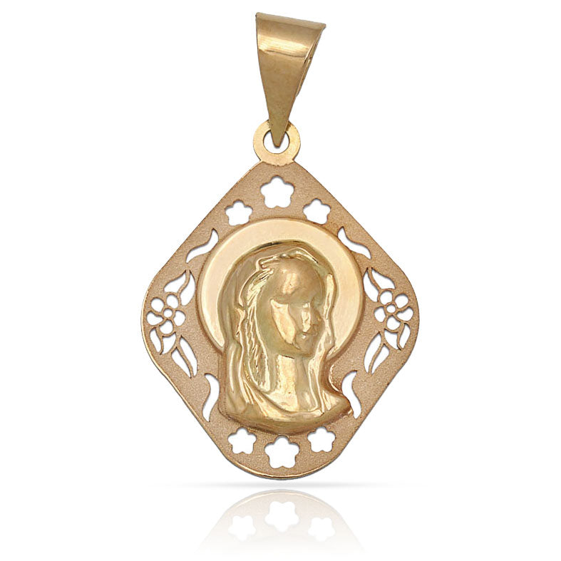 MEDALLA ORO 18KL VIRGEN NIÑA - 17X22MM - Peso: 1.15 gr 