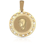 MEDALLA ORO 18KL VIRGEN NIÑA - 18MM - Peso: 1.00 gr 