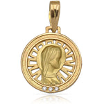 MEDALLA ORO 18KL VIRGEN NIÑA DE 16MM - Peso: 2.25 gr 