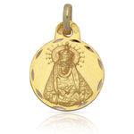 MEDALLA VIRGEN DE LOS DOLORES ORO 18KL - 17MM - Peso: 1.95 gr 