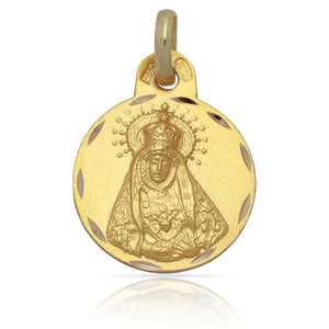 MEDALLA VIRGEN DE LOS DOLORES ORO 18KL - 17MM - Peso: 2.20 gr 